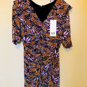 Zara beautiful draped dress. NWT! Size S. Length 35in